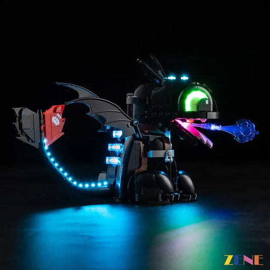 Light Kit for Dragon Toothless 10375 (Ver2) - DelsBricks Toys & CollectiblesLed Light Kit for LEGODelsBricks Toys & CollectiblesZENE