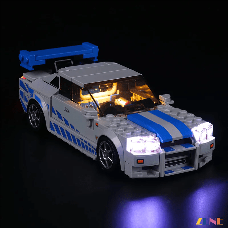 Light Kit for Fast Furious Nissan GT - R (R34) 76917 - DelsBricks Toys & CollectiblesLed Light Kit for LegoDelsBricks Toys & CollectiblesZENE