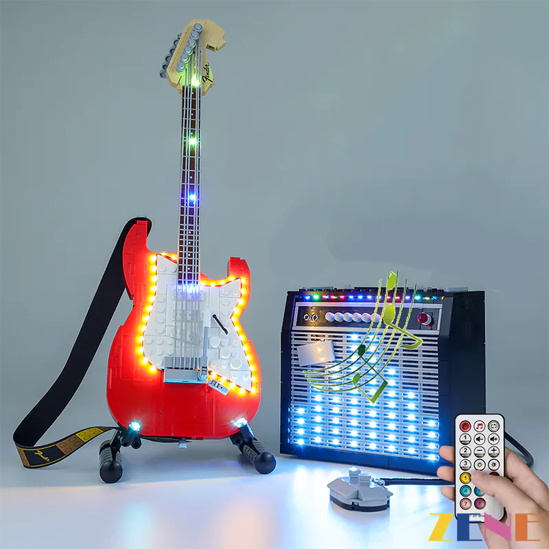 Light Kit for Guitar Fender® Stratocaster™ 21329 - DelsBricks Toys & CollectiblesLed Light Kit for LegoDelsBricks Toys & CollectiblesZENE