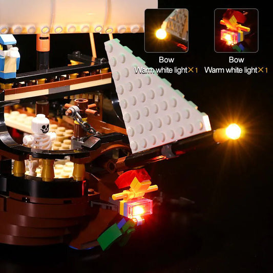 Light Kit for Pirate Ship 31109 - DelsBricks Toys & CollectiblesLed Light Kit for LegoDelsBricks Toys & CollectiblesZENE