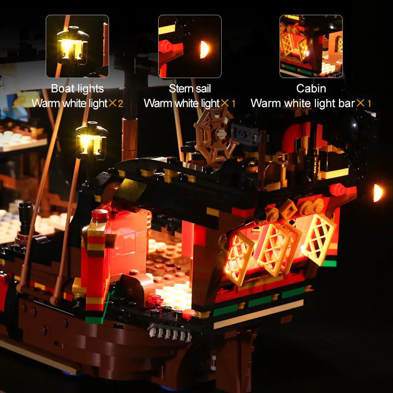 Light Kit for Pirate Ship 31109 - DelsBricks Toys & CollectiblesLed Light Kit for LegoDelsBricks Toys & CollectiblesZENE