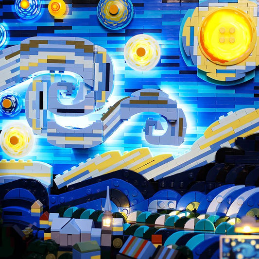 Light Kit for The Starry Night 21333 (Ver. 2) - DelsBricks Toys & CollectiblesLed Light Kit for LegoDelsBricks Toys & CollectiblesZENE