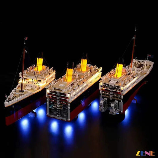 Light Kit for Titanic Ship 10294 (Ice Blue Ver.) - DelsBricks Toys & CollectiblesLed Light Kit for LegoDelsBricks Toys & CollectiblesZENE