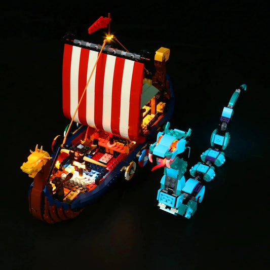 Light Kit for Viking Ship and the Midgard Serpent 31132 - DelsBricks Toys & CollectiblesLed Light Kit for LegoDelsBricks Toys & CollectiblesZENE