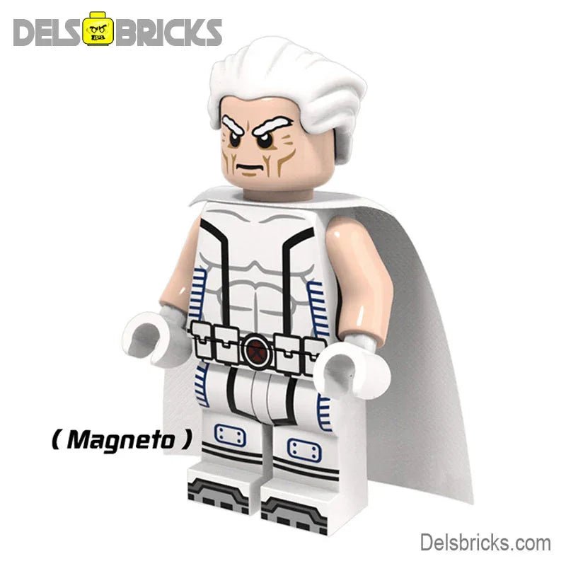 Magneto White Suit X - Men Lego Minifigures Custom Toys - DelsBricks MinifiguresMinifiguresDelsBricks MinifiguresDelsbricks