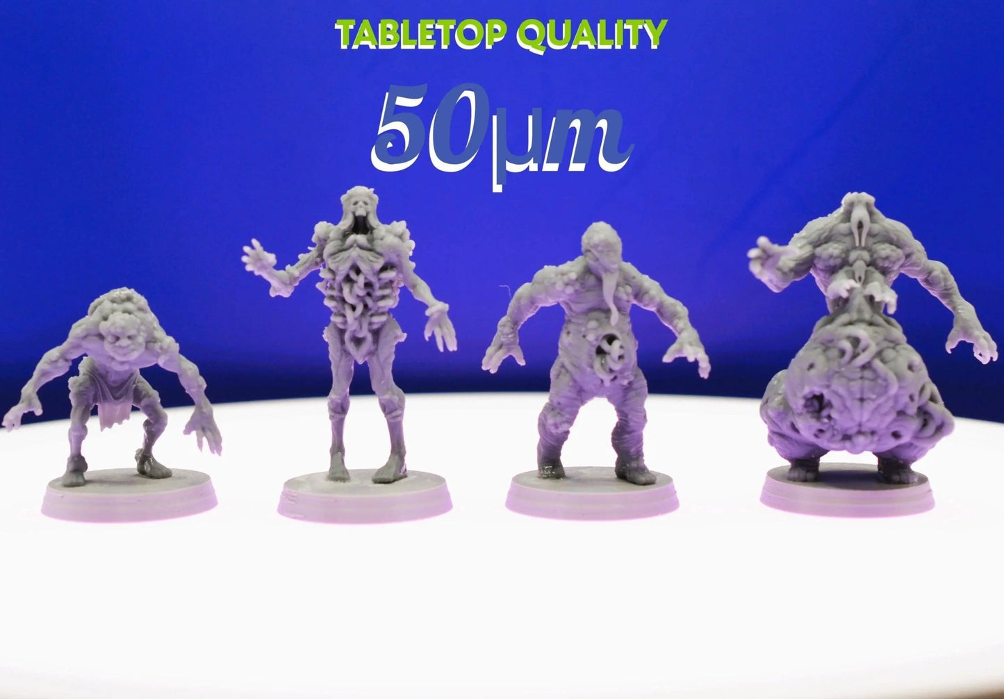 Malignant Grail Thralls by Papsikels Miniature, 4 Figures, 32mm Scale, War Gaming, Proxy for Trench Crusade, Warhammer, Nurgle - DelsBricks Toys & CollectiblesResin Printed MiniatureDelsBricks Toys & CollectiblesMega Diamonds & Schwartzreiter Mini Forge