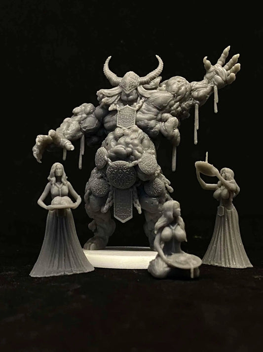 MALIGNANT Lord Of TUMOURS by Papsikels Miniature, 80mm Miniature, 4 Total Figures, 32mm Scale, War Gaming, Proxy for Trench Crusade - DelsBricks Toys & CollectiblesResin Printed MiniatureDelsBricks Toys & CollectiblesMega Diamonds & Schwartzreiter Mini Forge