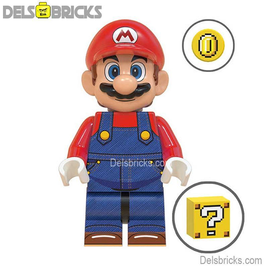 Mario Brothers Movie from Super Mario Lego Minifigures Custom Toys - DelsBricks MinifiguresMinifiguresDelsBricks MinifiguresDelsbricks