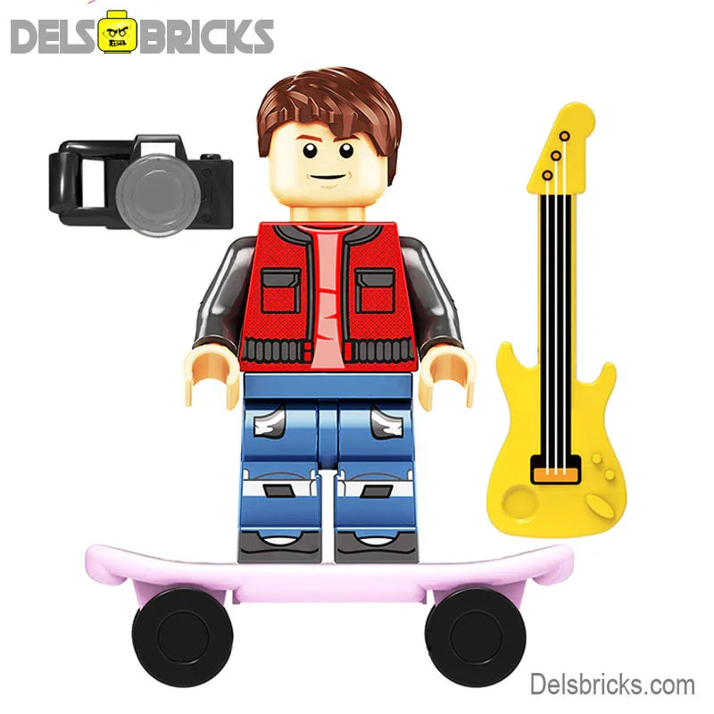 Back to the Future Marty & Doc Brown set of 2 - DelsBricks Minifigures