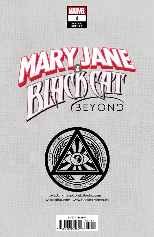 Mary Jane & Black Cat: Beyond 1 Unknown Comics Marco Turini Exclusive Virgin Var (01/26/2022) - DelsBricks Toys & CollectiblesCOMIC BOOK EXCLUSIVEDelsBricks Toys & CollectiblesUnknown Comic Books