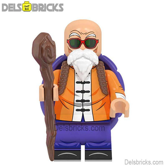 Master Roshi Dragon Ball Z Lego Minifigures Custom Anime Toys New - DelsBricks MinifiguresMinifiguresDelsBricks MinifiguresDelsbricks