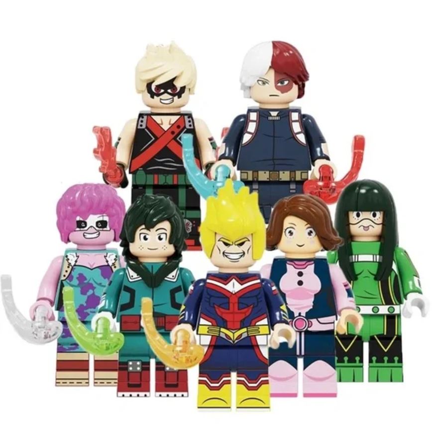 Mina Ashido Minifigures My Hero Academia Lego Compatible Mini figure Minifigures Delsbricks