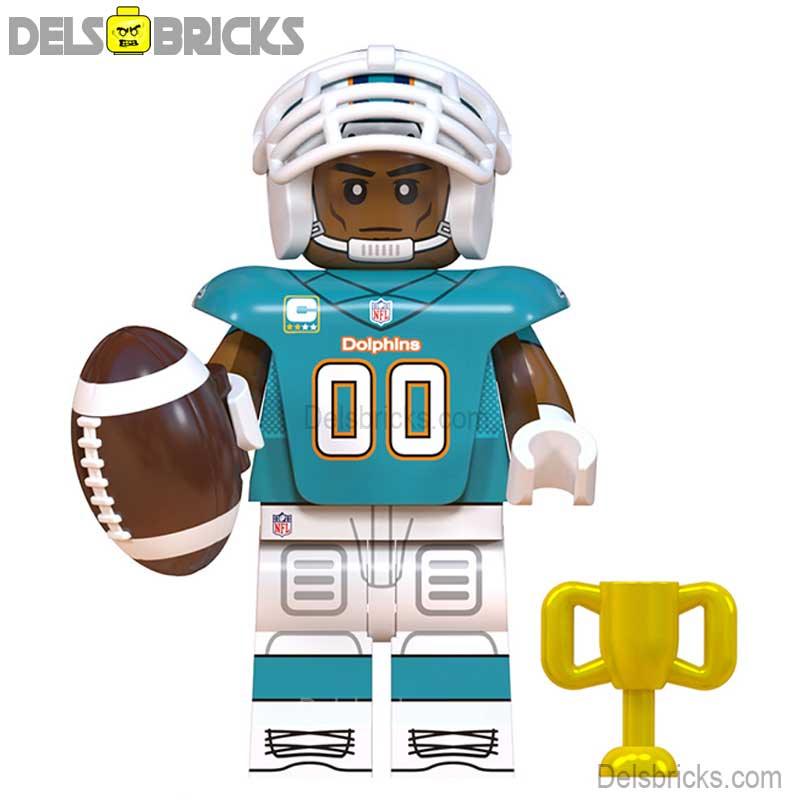Miami Dolphins NFL Football Teams Lego Minifigures Custom Toys - DelsBricks MinifiguresMinifiguresDelsBricks MinifiguresDelsbricks