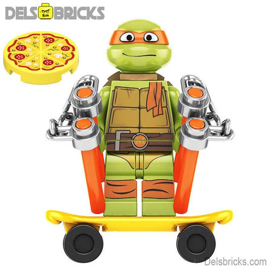 Michelangelo from Teenage Mutant Ninja Turtles Mutant Mayhem - DelsBricks MinifiguresMinifiguresDelsBricks MinifiguresDelsbricks