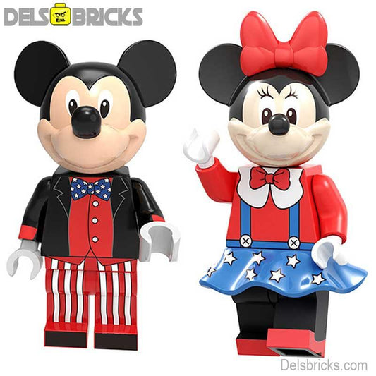 Mickey & Minnie Mouse Disney Minifigures set of 2 - DelsBricks MinifiguresMinifiguresDelsBricks MinifiguresDelsbricks
