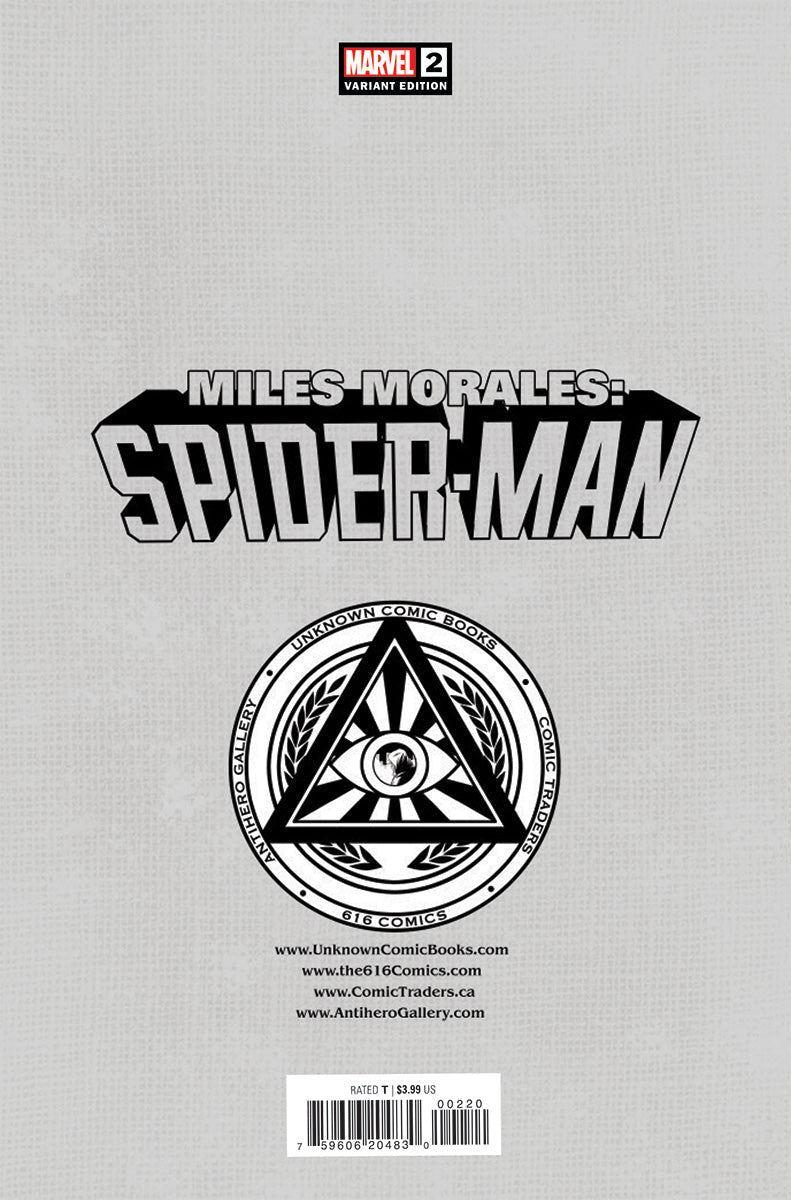 Miles Morales: Spider - Man 2 Unknown Comics Ben Harvey Exclusive Virgin Var (01/11/2023) - DelsBricks Toys & CollectiblesCOMIC BOOK EXCLUSIVEDelsBricks Toys & CollectiblesUnknown Comic Books