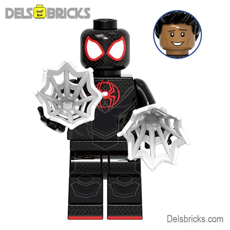 Miles Morales Spider - Man Lego Minifigures Custom Toys - DelsBricks MinifiguresSpiderman Lego MinifiguresDelsBricks MinifiguresDelsbricks.com