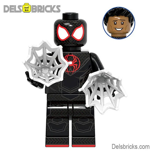 Miles Morales Spider - Man Lego Minifigures Custom Toys - DelsBricks MinifiguresSpiderman Lego MinifiguresDelsBricks MinifiguresDelsbricks.com
