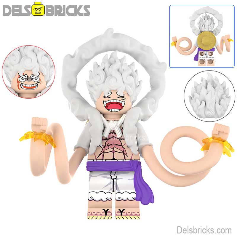 Monkey D Luffy Nika from One Piece Lego Anime Minifigures Custom Toys 16 - DelsBricks MinifiguresMinifiguresDelsBricks MinifiguresDelsbricks