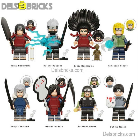 Naruto set of 8 Lego Anime Minifigures Custom Toys 1 - DelsBricks MinifiguresMinifiguresDelsBricks MinifiguresDelsbricks