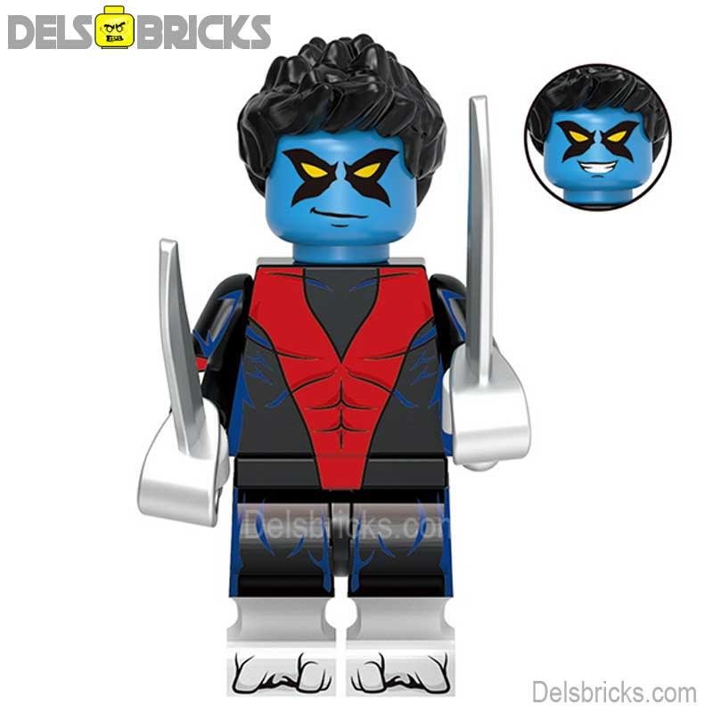 Nightcrawler From X - Men 97 New Lego Minifigures custom toys - DelsBricks MinifiguresMinifiguresDelsBricks MinifiguresDelsbricks