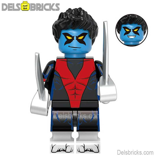 Nightcrawler From X - Men 97 New Lego Minifigures custom toys - DelsBricks MinifiguresMinifiguresDelsBricks MinifiguresDelsbricks