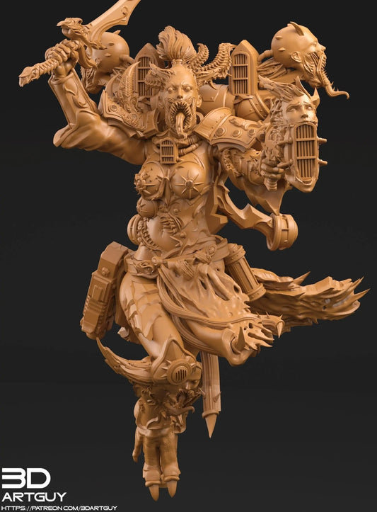 Noisy Sister by 3DArtGuy 28/32mm scale, 50mm or 100mm, Miniature War Gaming Figure - DelsBricks Toys & CollectiblesDelsBricks Toys & CollectiblesMega Diamonds & Schwartzreiter Mini Forge