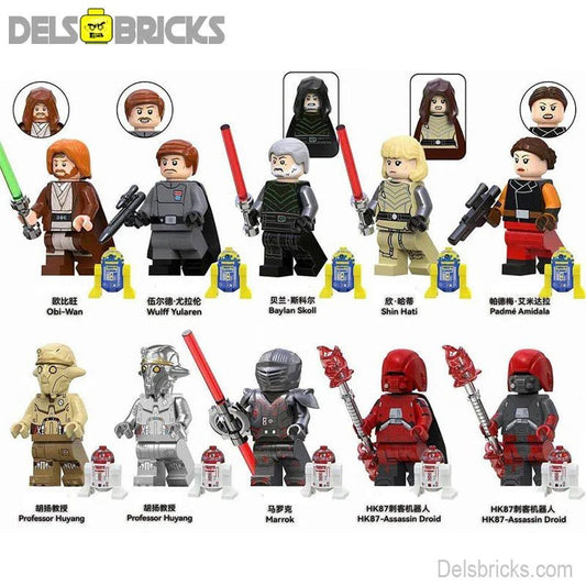 Obi Wan Kenobi & Ahsoka Set of 10 | Lego Minifigures Custom Toys - DelsBricks MinifiguresLego Star Wars MinifiguresDelsBricks MinifiguresDelsbricks.com