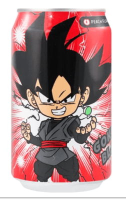Ocean Bomb Peach Flavor Sparkling Water Dragon Ball Super Goku Black (1 Can) - DelsBricks Toys & CollectiblesSodaDelsBricks Toys & CollectiblesSuper Anime Store