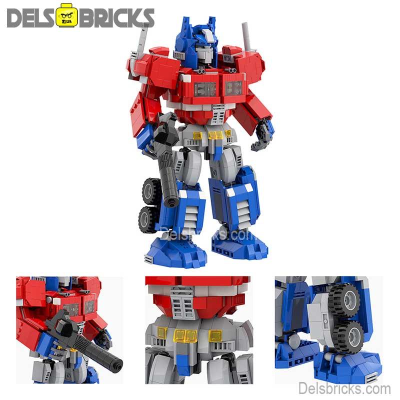 Optimus Prime (large size) Transformers Lego Minifigures custom toys - DelsBricks MinifiguresMinifiguresDelsBricks MinifiguresDelsbricks