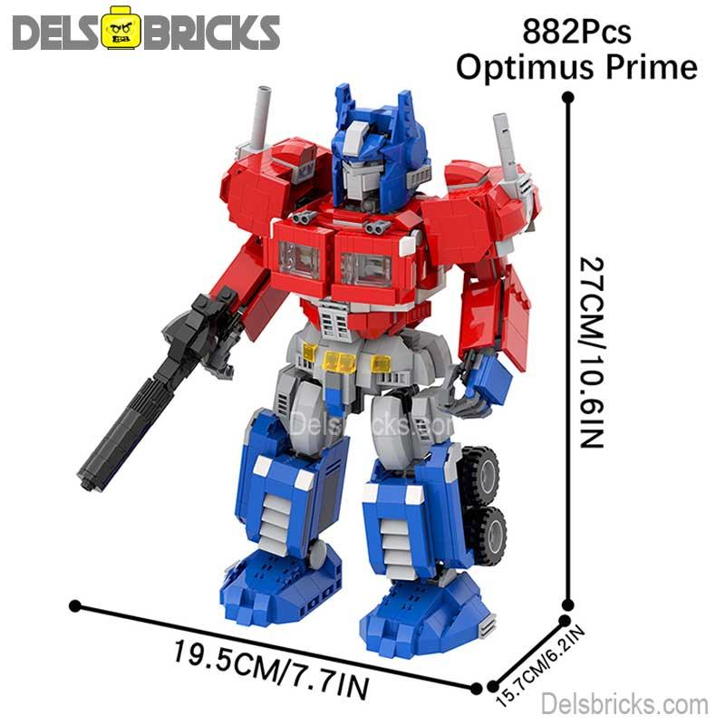 Optimus Prime (large size) Transformers Lego Minifigures custom toys - DelsBricks MinifiguresMinifiguresDelsBricks MinifiguresDelsbricks
