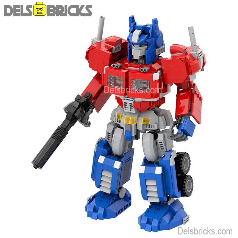 Optimus Prime (large size) Transformers Lego Minifigures custom toys - DelsBricks MinifiguresMinifiguresDelsBricks MinifiguresDelsbricks