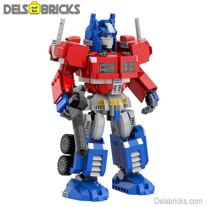 Optimus Prime (large size) Transformers Lego Minifigures custom toys - DelsBricks MinifiguresMinifiguresDelsBricks MinifiguresDelsbricks