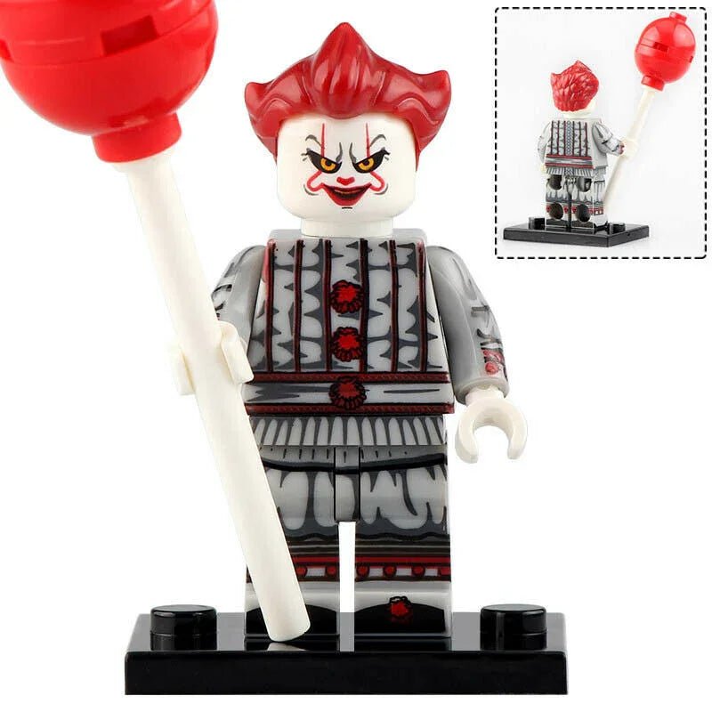 Pennywise Stephen King's IT 2017 Lego Minifigures Custom Horror Toys 1 - DelsBricks MinifiguresLego Horror MinifiguresDelsBricks MinifiguresDelsbricks.com