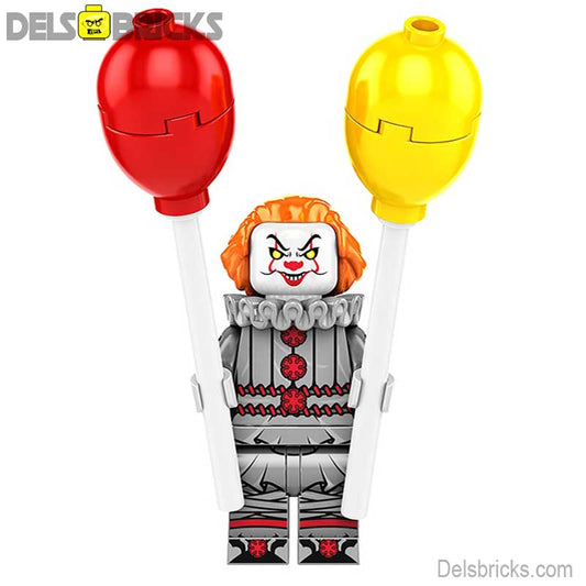 Pennywise Stephen King's IT Lego Minifigures Custom Horror Toys 5 - DelsBricks MinifiguresLego Horror MinifiguresDelsBricks MinifiguresDelsbricks.com