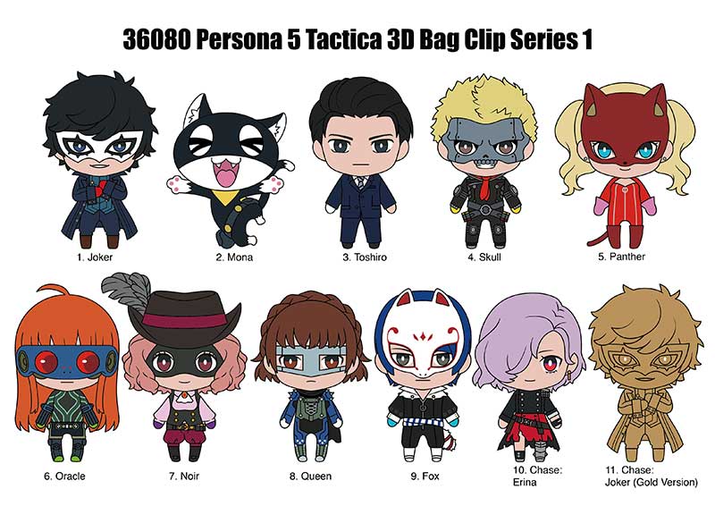 Persona 5 Tactica Series 1 3D Foam Bag Clip Blind Bag - Official Collectible - DelsBricks Toys & CollectiblesKeychainDelsBricks Toys & CollectiblesSuper Anime Store