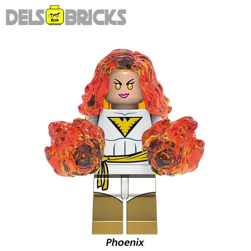 Phoenix X - Men Lego Minifigures Custom Toys - DelsBricks MinifiguresMinifiguresDelsBricks MinifiguresDelsbricks