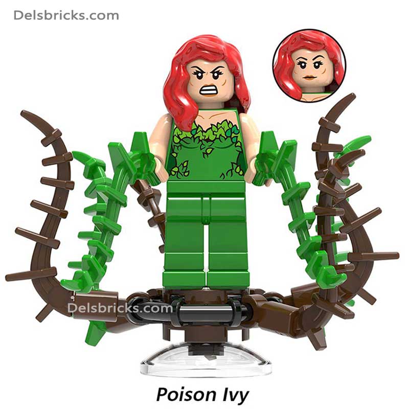 Poison Ivy with Mutant Plant Minifigures Delsbricks