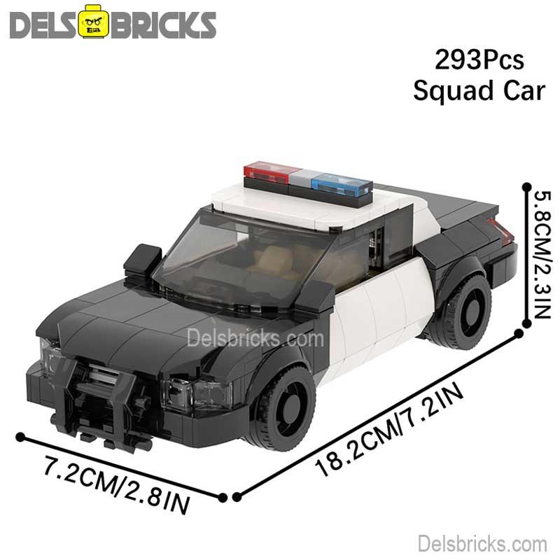 Police Squad Car 293 piece Lego Minifigures Custom Toys - DelsBricks MinifiguresMinifiguresDelsBricks MinifiguresDelsbricks