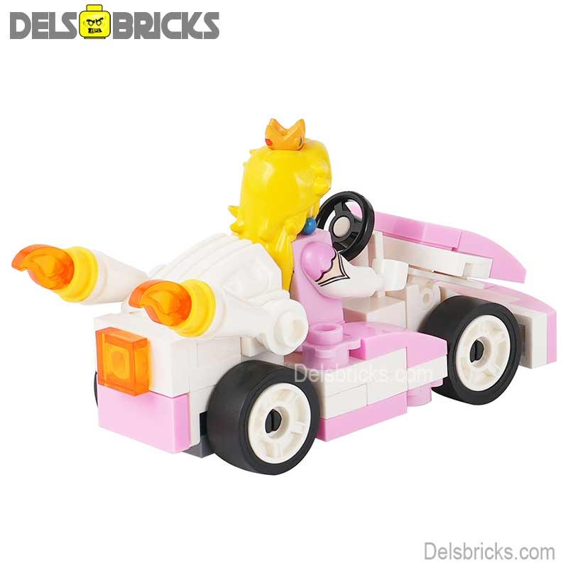 Princess Peach kart Mario Brothers Movie Super Mario Lego Minifigures - DelsBricks MinifiguresMinifiguresDelsBricks MinifiguresDelsbricks