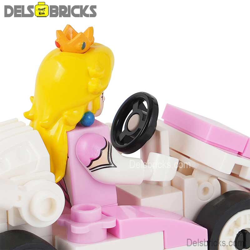 Princess Peach kart Mario Brothers Movie Super Mario Lego Minifigures - DelsBricks MinifiguresMinifiguresDelsBricks MinifiguresDelsbricks