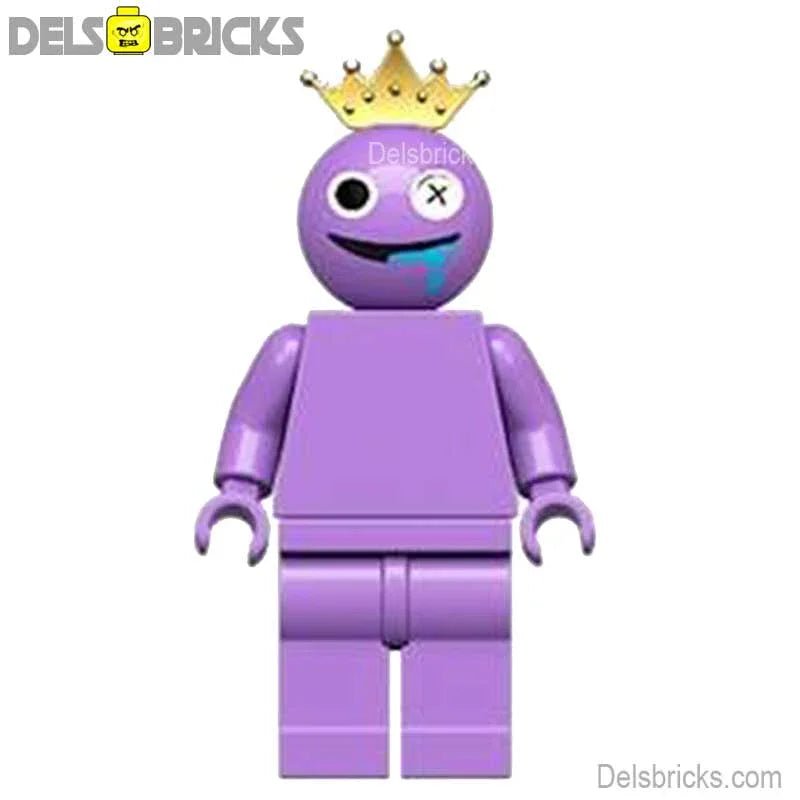Rainbow Friends Pink (Blue) Character Lego Minifigures Custom Toys - DelsBricks MinifiguresMinifiguresDelsBricks MinifiguresDelsbricks
