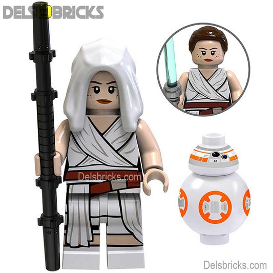 Rey Skywalker NEW Lego Star Wars Minifigures Custom Toys - DelsBricks MinifiguresLego Star Wars MinifiguresDelsBricks MinifiguresDelsbricks.com