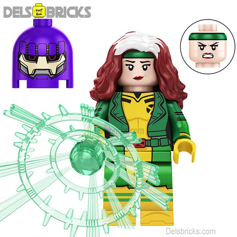 Rogue From X - Men '97 Lego Minifigures Best custom toys S2 - DelsBricks MinifiguresMinifiguresDelsBricks MinifiguresDelsbricks