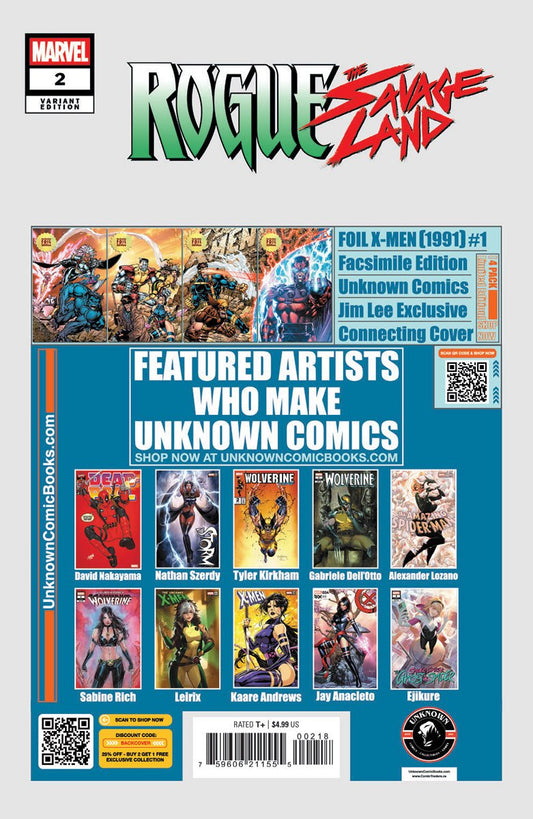 Rogue: The Savage Land 2 Unknown Comic Sabine Rich Exclusive Var (02/26/2025) - DelsBricks Toys & CollectiblesCOMIC BOOKDelsBricks Toys & CollectiblesUnknown Comic Books
