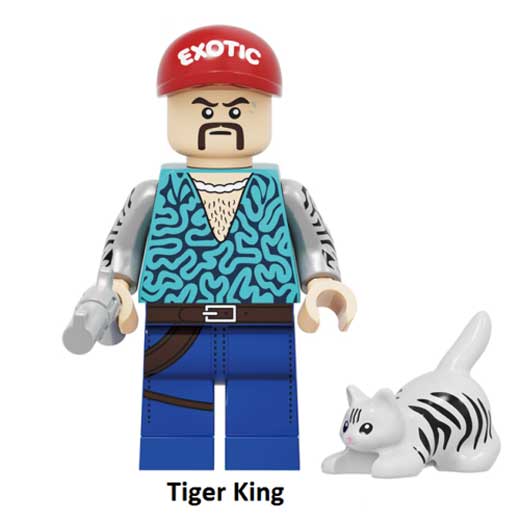 Tiger King Joe Exotic - Blue Minifigures Delsbricks
