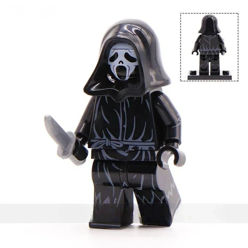 Scream Ghostface Lego Minifigures Custom Horror Toys 1 - DelsBricks MinifiguresLego Horror MinifiguresDelsBricks MinifiguresDelsbricks.com
