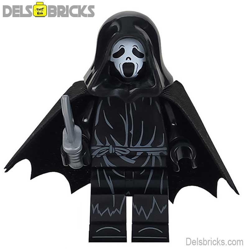 Scream Ghostface Lego Minifigures Custom Horror Toys 1 - DelsBricks MinifiguresLego Horror MinifiguresDelsBricks MinifiguresDelsbricks.com