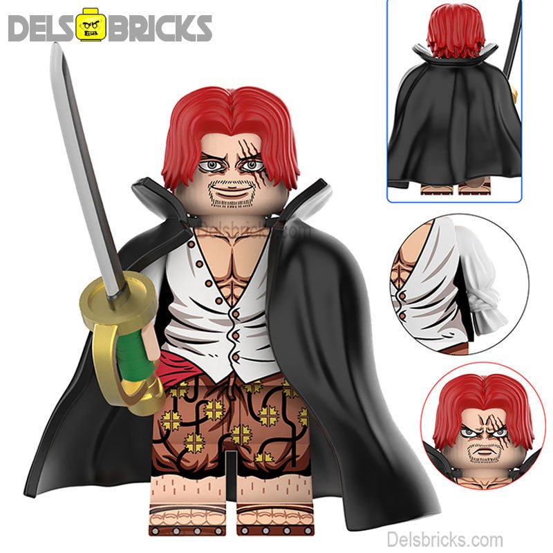 Shanks from One Piece Lego Anime Minifigures Custom Toys 4 - DelsBricks MinifiguresMinifiguresDelsBricks MinifiguresDelsbricks