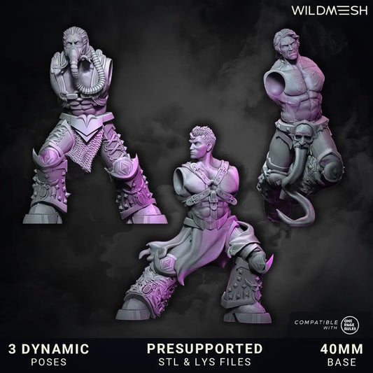 Shards of Excess by Wild Mesh 28/32mm Heroic Scale Miniature, 35mm tall, 3 Units - DelsBricks Toys & CollectiblesResin Printed MiniatureDelsBricks Toys & CollectiblesMega Diamonds & Schwartzreiter Mini Forge